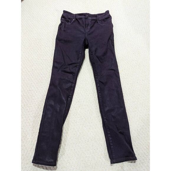Chico's Women's Purple Platinum Mid-Rise Jeggings Size 0 - Picture 1 of 5